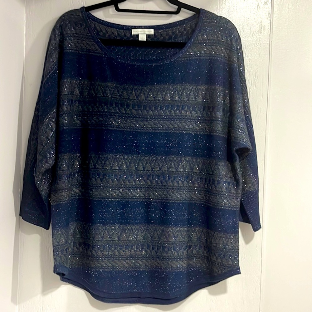 Blue striped sweater